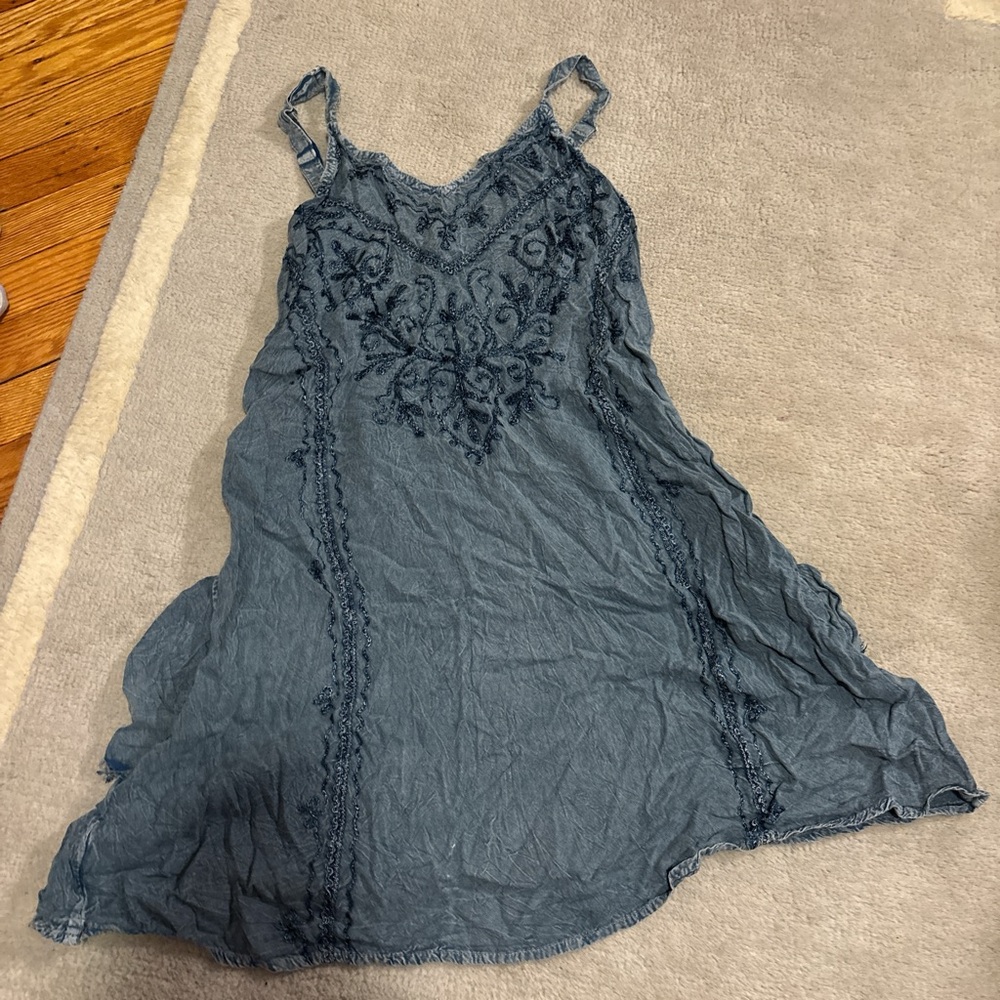 Jack by BB Dakota Denim Blue Smocked Dress